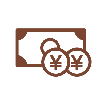 現金支払いのみ